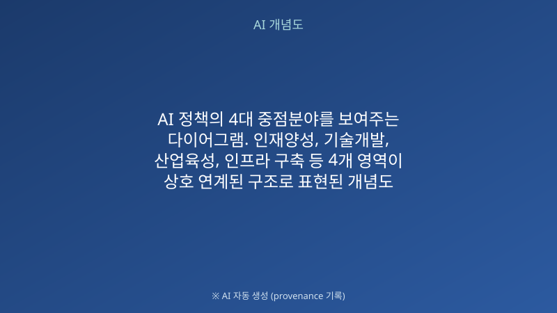 AI 4대 중점분야 정책 방향